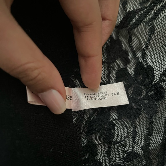 La Vie En Rose Black Corset - Picture 2 of 6